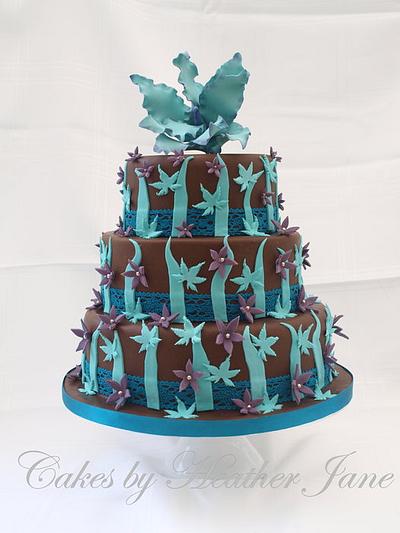 Chocolate fantasy wedding cake - Cake by Cakes By Heather Jane