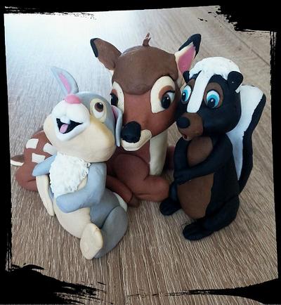 Bambi and his friends - Cake by Petra