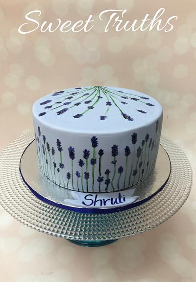 Lavender Field - Cake by Debjani Mishra