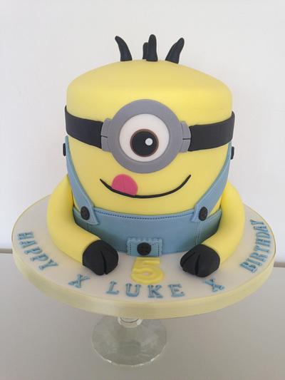 5th Birthday Minion Cake  - Cake by sweet-bakes.co.uk