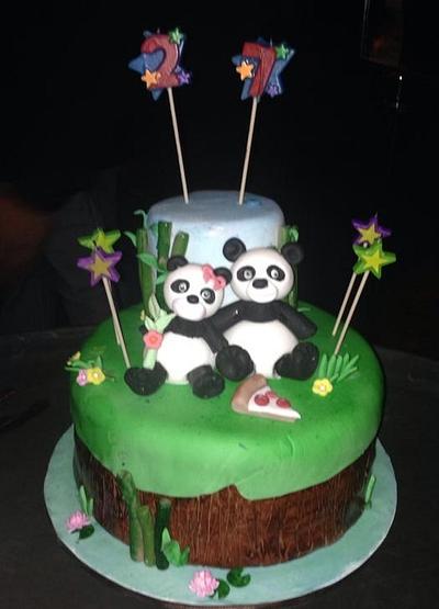Panda themed cake - Cake by Angelica (Angie) Zamora 