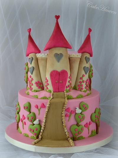 Fairytale Castle Cake - Cake by CakeHeaven by Marlene