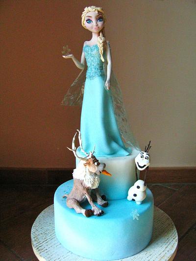 Elsa, Olaf e Sven - Cake by Carmela Iadicicco (torte con brio)