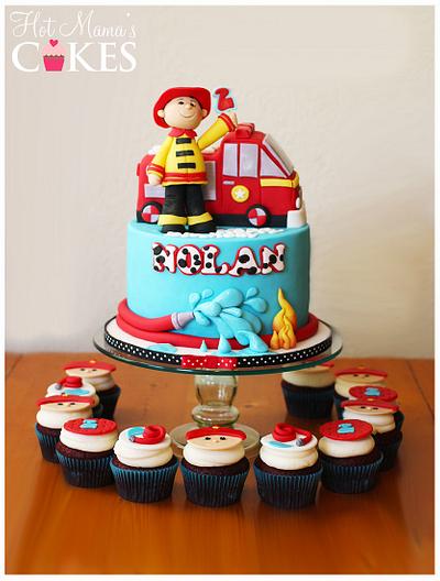 Little Firefighter! - Cake by Hot Mama's Cakes