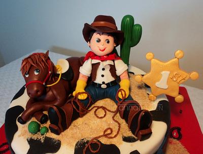 “ Howdy Pardner ! ” - Cake by Anna Mathew Vadayatt
