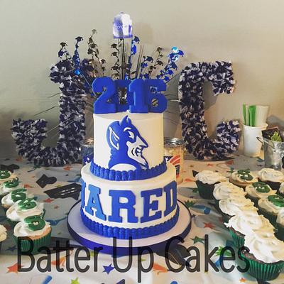 BLUE DEVIL GRADUATION CAKE - Cake by Batter Up Cakes