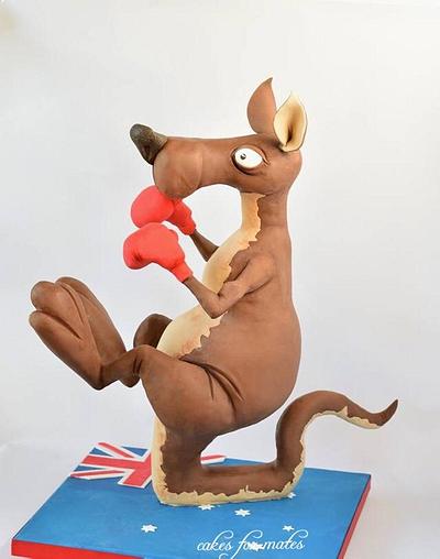 Kevin the Kangaroo Gravity defying cake - Cake by Cakes for mates