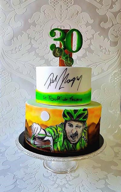 For fan Peter Sagan road cyclist prof.  - Cake by Frufi
