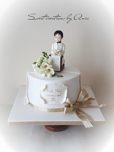 Communion cake - Cake by Ania - Sweet creations by Ania