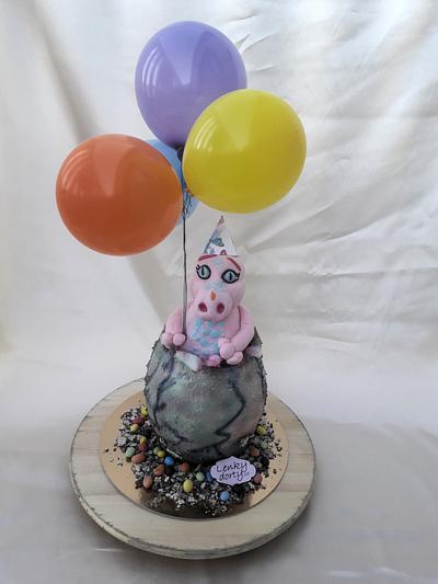 Dino egg cake - Cake by Lenkydorty