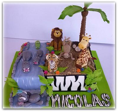Jungle animals. - Cake by Pelegrina