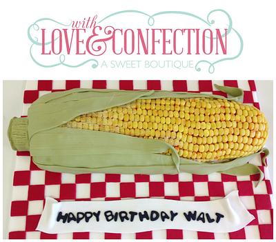 Corn on the Cob - Cake by Veronica Arthur | The Butterfly Bakeress 