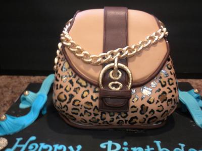Leopard Pocketbook - Cake by CakeJeannie