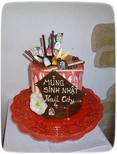 dort k výročí pro nehtové studio - Cake by Jitka
