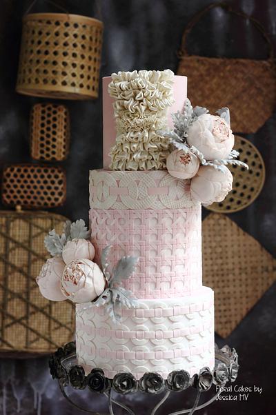 HAUTE COUTURE INSPIRED HAND WEAVING CAKE - Cake by Jessica MV