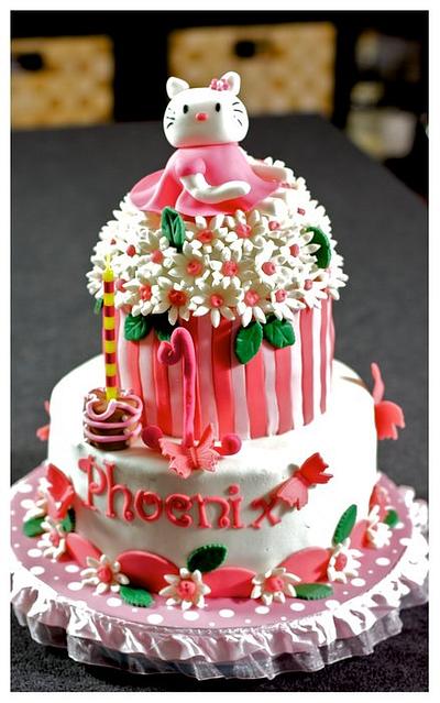 Hello Kitty First Birthday - Cake by Lainie