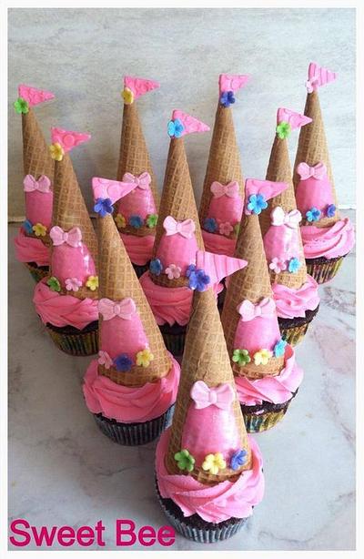 Princess Castle Cupcakes - Cake by Tiffany Palmer