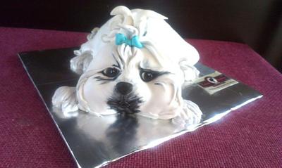 3D dog cake ❤️ - Cake by CopenhagenLanaCakes