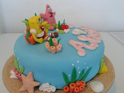 Sponge Bob and Patrick cake - Cake by Vera Santos
