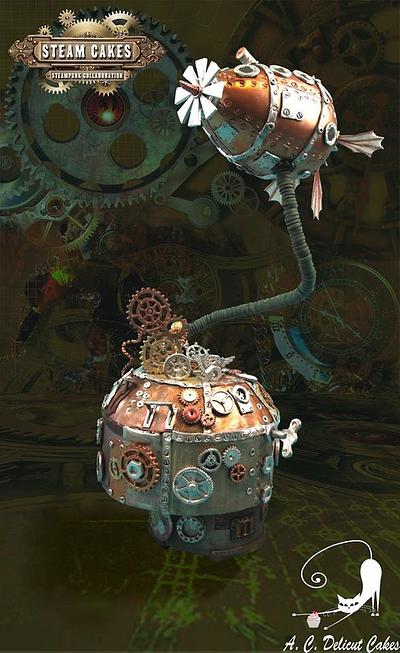 A PIPE DREAM - OR NOT!   Steam Cakes - A Steampunk Collaboration - Cake by Artym 
