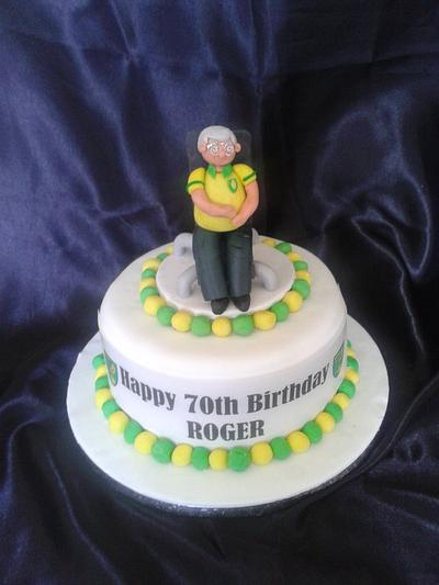 Mastermind contestant who was also a Norwich City Fan - Cake by kimlinacakesandcraft