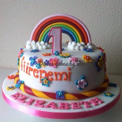 Rainbow cake - Cake by Divine cakes by Bimpe 