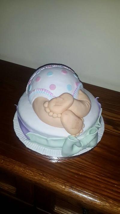Neutral Baby Shower Cake - Cake by Unsubscribe