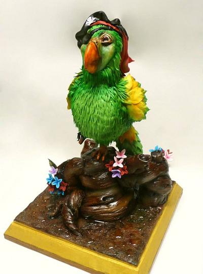 Parrot the Pirate Cake - Cake by Duygu Tugcu