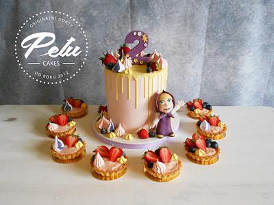 Masha: Drip Cake and Tarts - Cake by Petra Krátká (Petu Cakes)