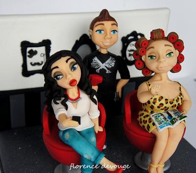 Hairdressing saloon - Cake by Florence Devouge