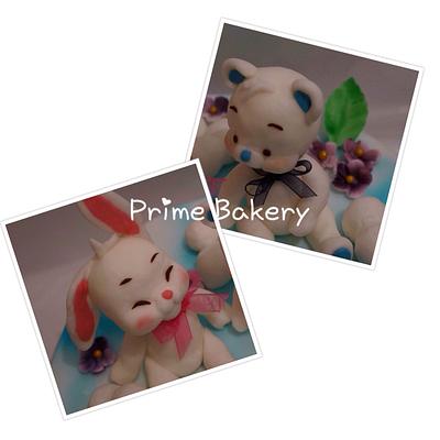 Little bunny and teddy - Cake by Prime Bakery