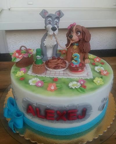 Lady and the Tramp - Cake by Veronicakes