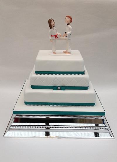 Karate Wedding Cake - Cake by The Crafty Kitchen - Sarah Garland