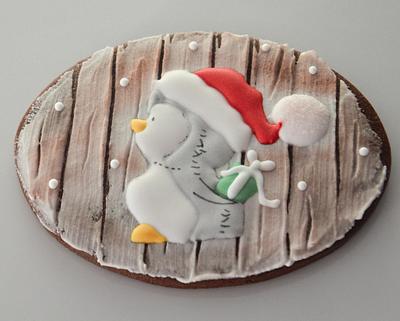 Xmas penguin's gift - Cake by B de Babar