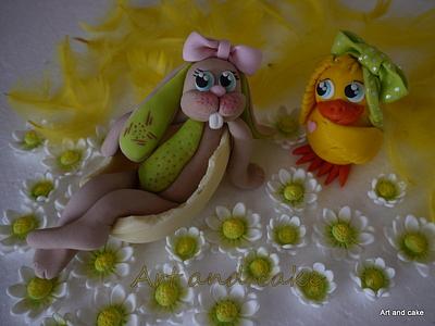 Easter cake toppers.. - Cake by marja