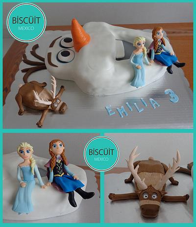 Olaf Cake - Cake by BISCÜIT Mexico