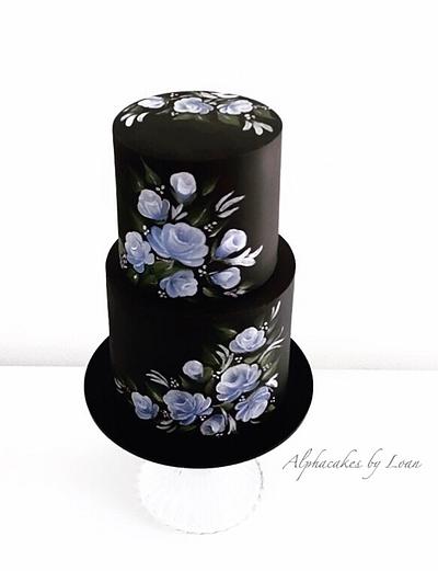 Painted birthday cake  - Cake by AlphacakesbyLoan 