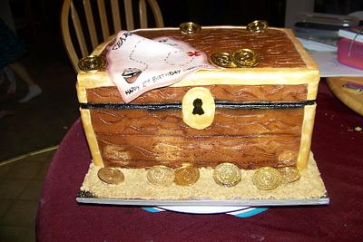 Treasure Chest Cake - Cake by Elizabeth Jones
