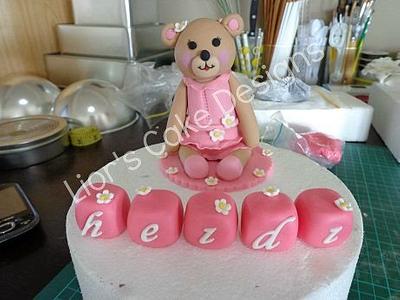 Teddy Topper - Cake by Lior's Cake Designs