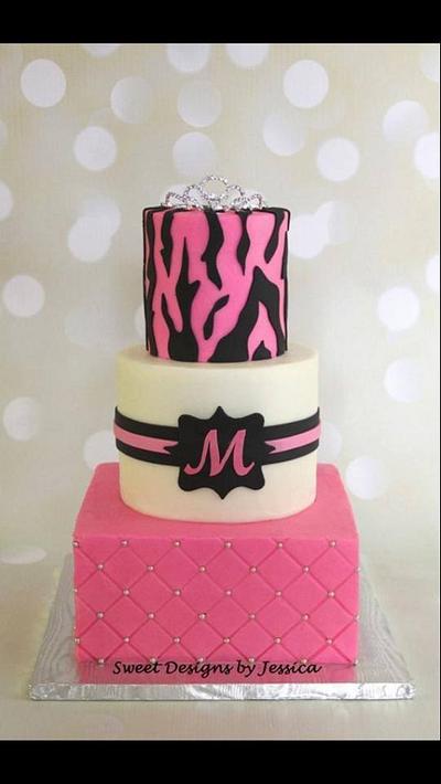 M's 1st bday - Cake by SweetdesignsbyJesica