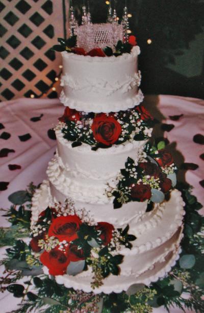 Crystal castle buttercream wedding cake - Cake by Nancys Fancys Cakes & Catering (Nancy Goolsby)