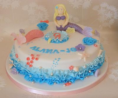 Ruffle mermaid cake  - Cake by Sugar-pie