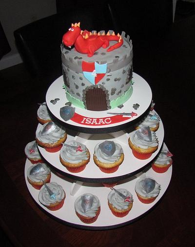 Knight Cupcake Tower - Cake by Jaybugs_Sweet_Shop