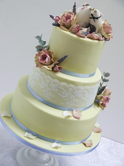 Two Little Mice Wedding Cake - Cake by Scrummy Mummy's Cakes