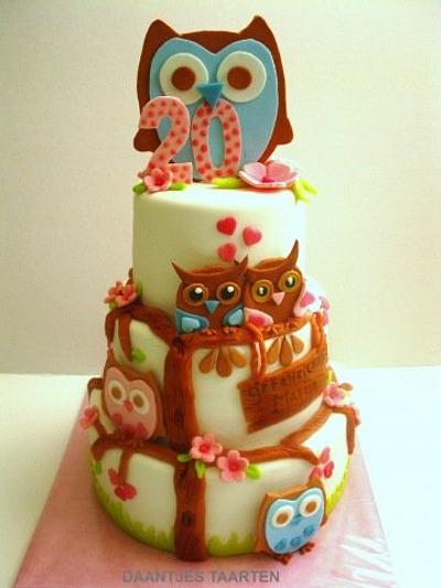 Owl cake - Cake by Daantje