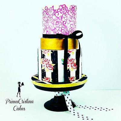 Modern Rose Cake - Cake by PrimaCristina