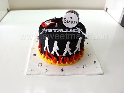 Beatles and Metallica music cake - Cake by Sweet Mantra Homemade Customized Cakes Pune