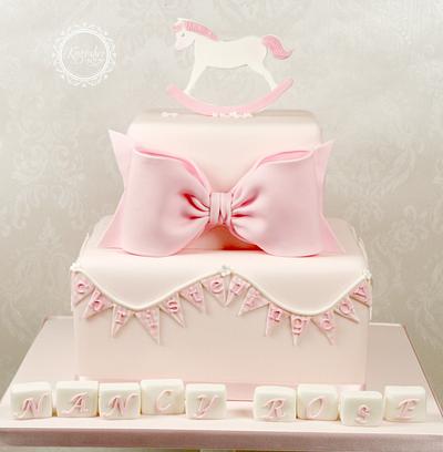 Rocking Horse Christening Cake - Cake by kingfisher
