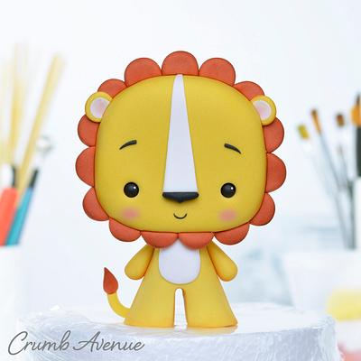 Lion Cake Topper  - Cake by Crumb Avenue