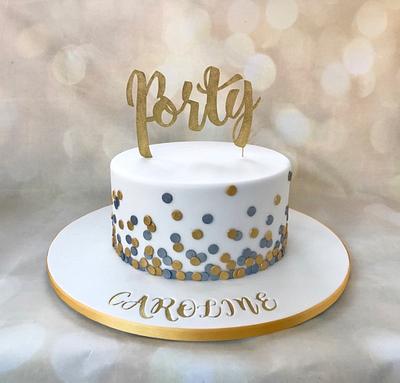 Dotty at Forty! - Cake by Canoodle Cake Company